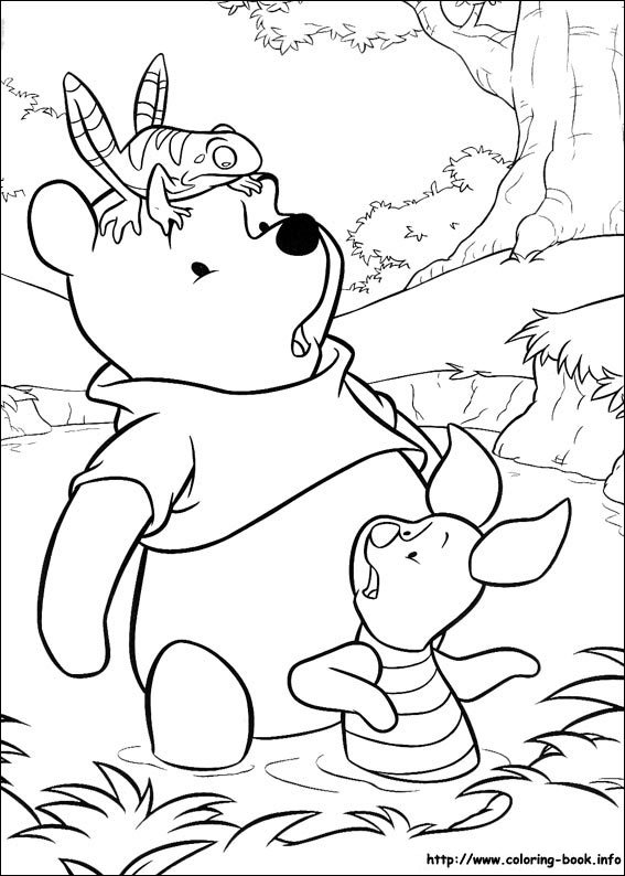 Winnie the Pooh coloring picture